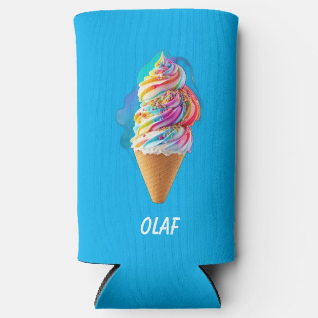 soft ice cream  seltzer can cooler (Front)