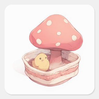 Soft Inspired Design Square Sticker