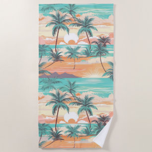 Soft Island Horizon Beach Towel