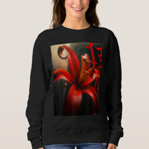 Soft Japanese Lily Aesthetic Flower S Sweatshirt