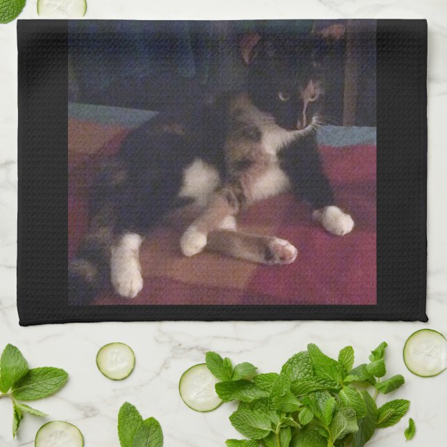 Soft Kitty Paws Tea Towel (Folded)