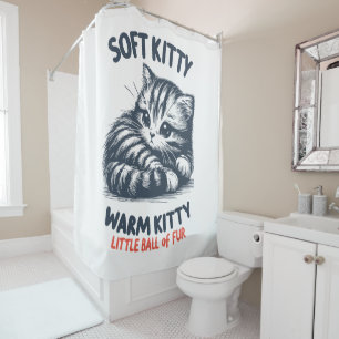 Soft Kitty Shower Curtain