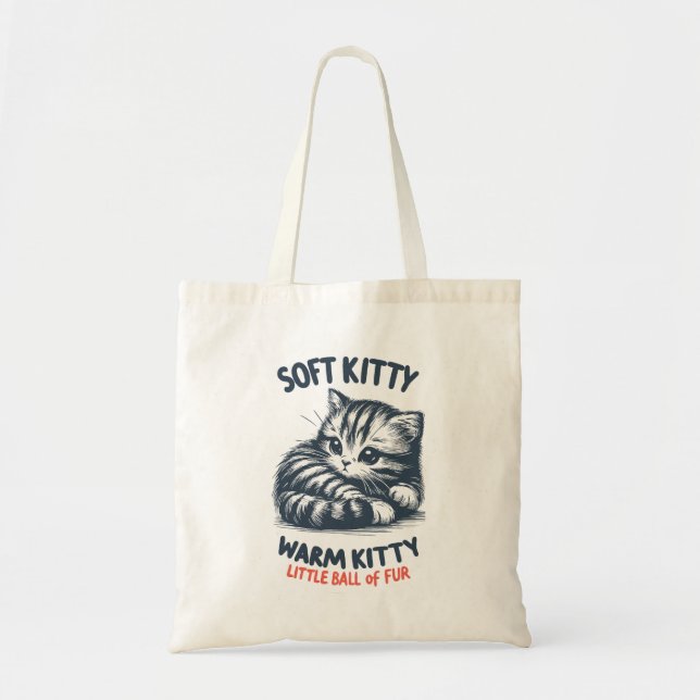 Soft Kitty Tote Bag (Front)