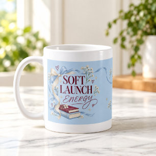 Soft Launch Energy Serif Script Typography Mug
