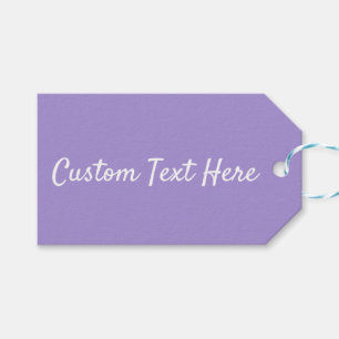 Soft Lavender Purple Colour Gift Tags