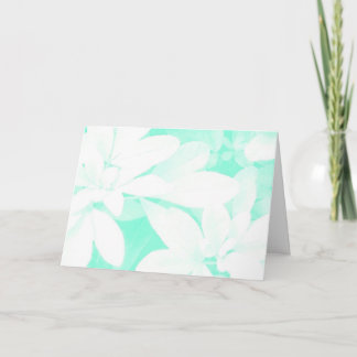 Soft Leaves Aqua 'Happy Mother's Day' card