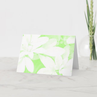 Soft Leaves Green 'Happy Easter' card