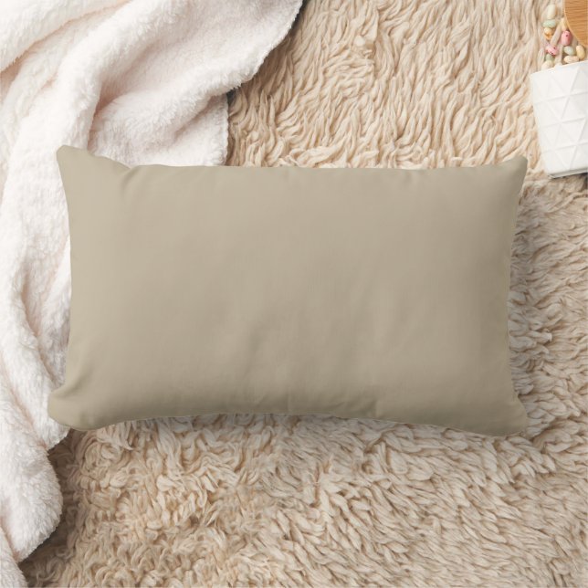 Soft Light Beige Background – Wedding Design Lumbar Cushion (Blanket)