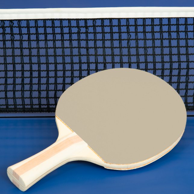 Soft Light Beige Background – Wedding Design Ping Pong Paddle (Insitu)