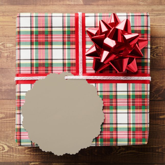 Soft Light Beige Background – Wedding Design Tree Decoration Card (Insitu (Gift))