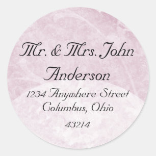 Soft Light Purple Floral Return Address Labels