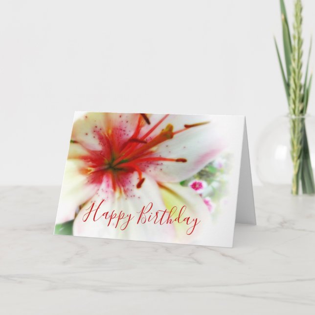 Soft Lilies Card (Front)