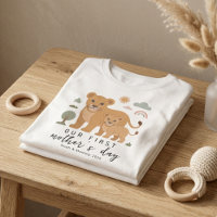 Soft Lion Mum Baby First Mothers Day Art Style