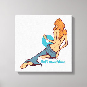 Soft machine canvas print