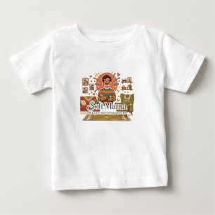 Soft Mama Cosy Motherhood Dad Illustration - Cute  Baby T-Shirt