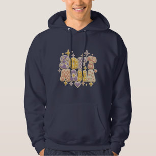Soft Mama Pastel Floral Tufted Retro Mum Aesthetic Hoodie