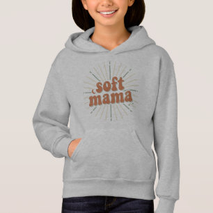 Soft Mama: Retro Groovy Sunburst Motherhood Typogr