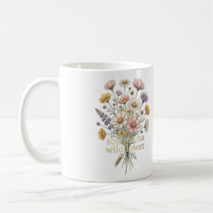 Soft Mama Wildflower Aesthetic Floral Bouquet Desi Coffee Mug