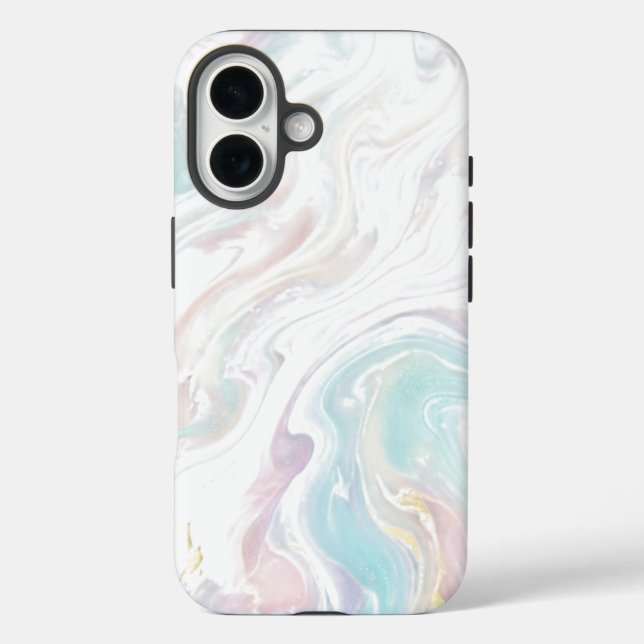 Soft Marble Waves Case-Mate iPhone Case (Back)