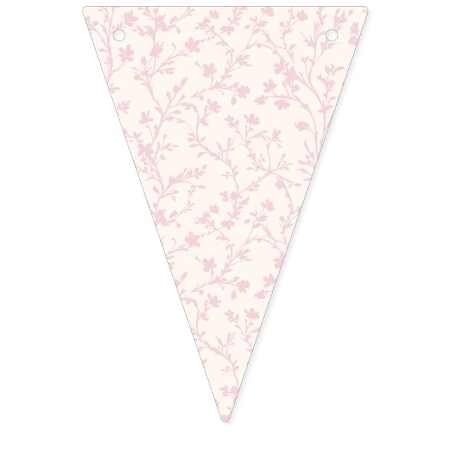 Soft Meadow Blush Pink - Neutral Bunting (First Flag)