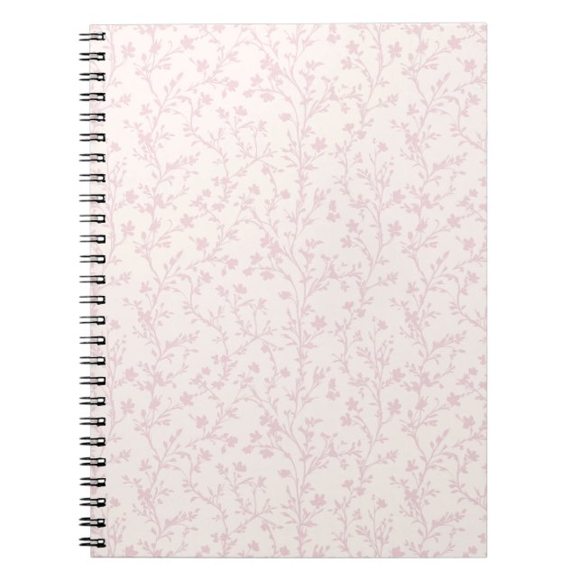 Soft Meadow Blush Pink - Neutral Notebook (Front)
