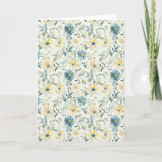 Soft Meadow Daisy Watercolor Birthday Card