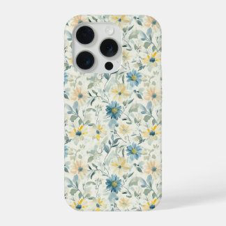 Soft Meadow Daisy Watercolor iPhone 15 Pro Case