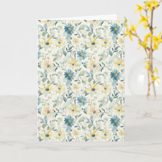 Soft Meadow Daisy Watercolor Thank You Card