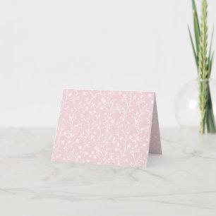 Soft Meadow Neutral - Blush Pink Thank You Card