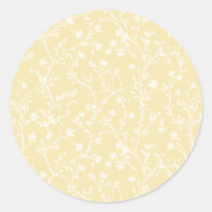 Soft Meadow Neutral - Buttercream Classic Round Sticker