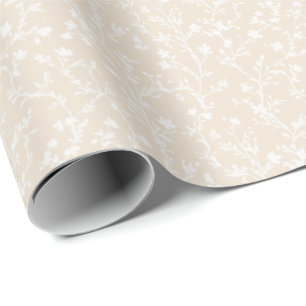 Soft Meadow Neutral - Soft Linen Wrapping Paper