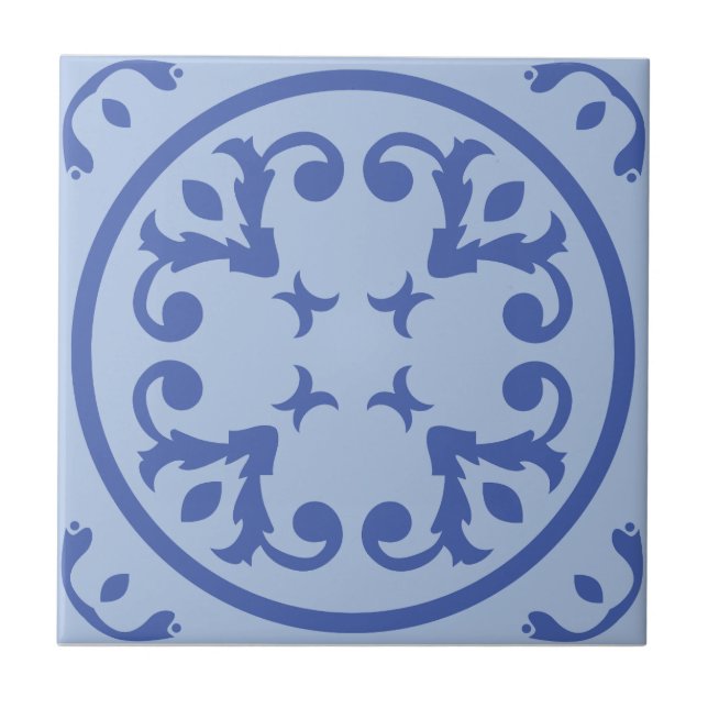 Soft Medallion Scroll Tile (Front)