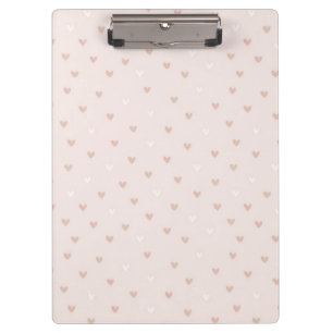 Soft Minimal Heart Pattern Clipboard