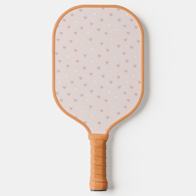 Soft Minimal Heart Pattern Pickleball Paddle (Front)