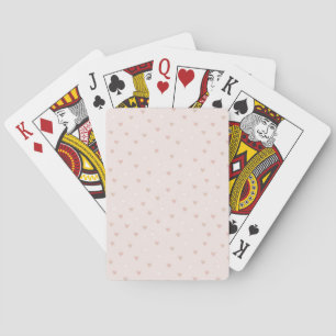 Soft Minimal Heart Pattern Playing Cards
