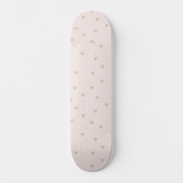 Soft Minimal Heart Pattern Skateboard (Front)