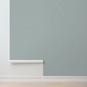 Soft Minimalist Line Pattern on Pale Blue Wallpaper