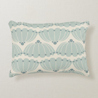 Soft Mint and Beige Scallop  Decorative Cushion