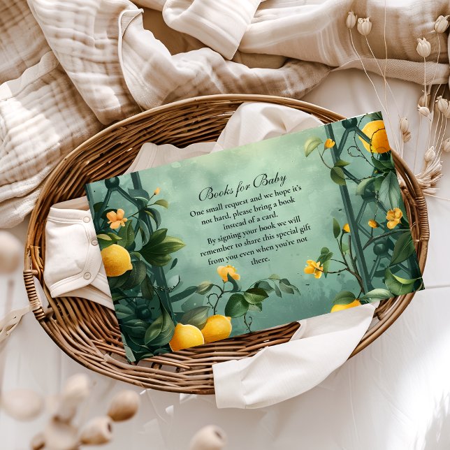 Soft Mint Citrus Books for Baby  Enclosure Card (Creator Uploaded)