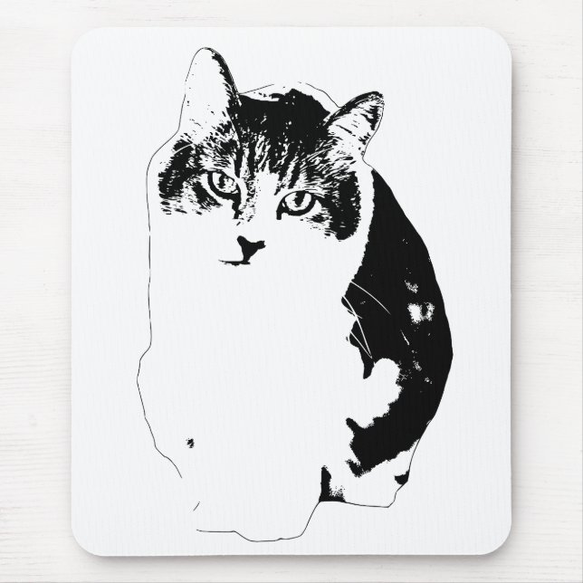 Soft Modern Focus Mouse Pad (Front)