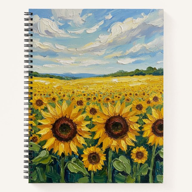 Soft mornings, golden thoughts notebook (Front)