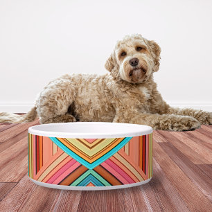 Soft Multi-Coloured Diamond & Stripes