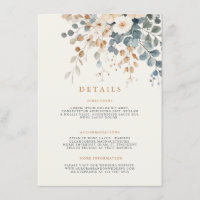 Soft Muted Earthy Tone Floral Watercolor Wedding