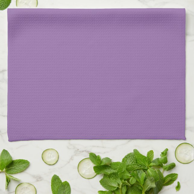 Soft Muted Lavender Kitchen Towel (Folded)