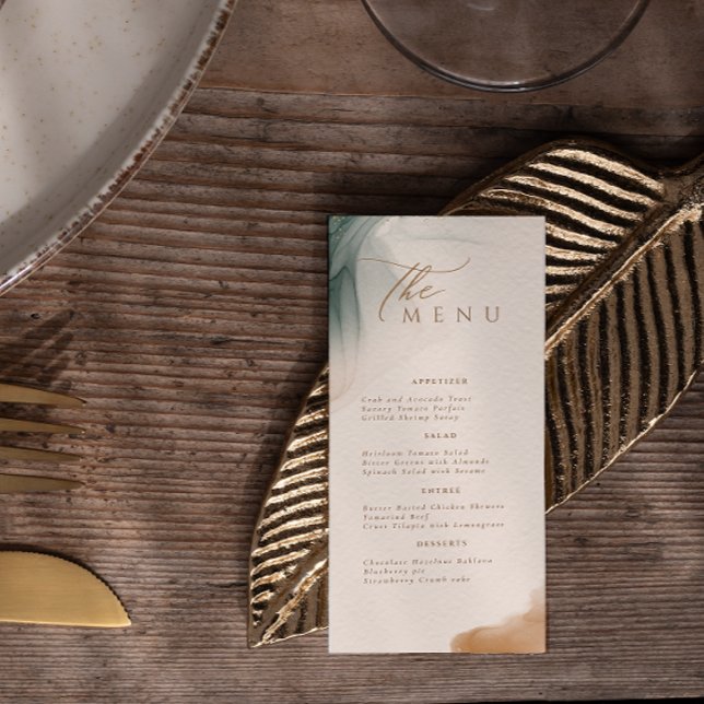 Soft Natural Pastel Wedding  Menu (Creator Uploaded)