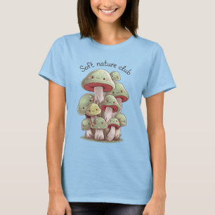 Soft Nature Club – Kawaii Mushroom Cluster T-Shirt