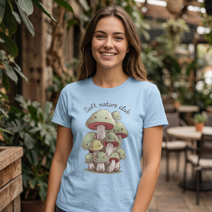 Soft Nature Club – Kawaii Mushroom Cluster T-Shirt