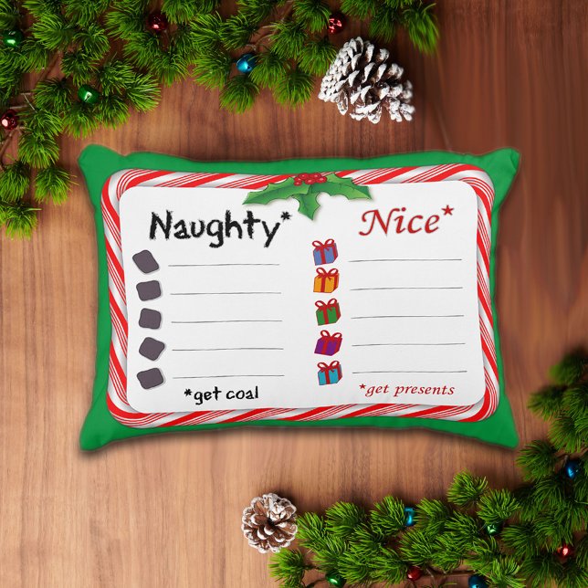 Soft Naughty or Nice Pillow (Creator Uploaded)
