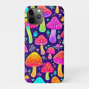 Soft Neon: Cartoon Mushroom Patch Case-Mate iPhone Case