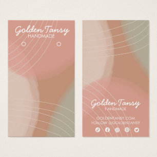 Soft Neutral Earring Necklace Jewellery Display Ca